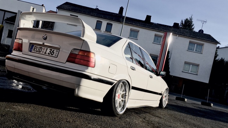 white.stanced.twen'yeight.sedan - 3er BMW - E36