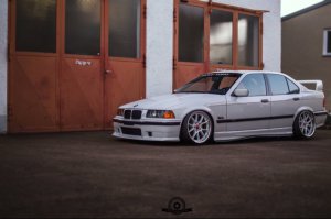 white.stanced.twen'yeight.sedan - 3er BMW - E36