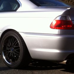 royal wheels GT 20 schwarz Matt Felge in 10x18 ET  mit - NoName/Ebay -  Reifen in 255/45/18 montiert hinten Hier auf einem 3er BMW E46 323i (Coupe) Details zum Fahrzeug / Besitzer