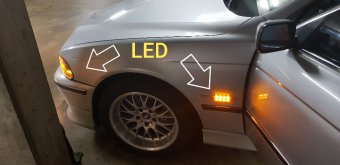e 39, aktiksilber, Vollleder grau, 523i, Schaltget - 5er BMW - E39