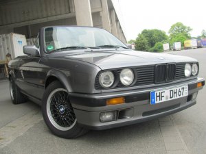 BMW Kreuzspeiche Felge in 7x15 ET 24 mit Hankook  Reifen in 205/55/15 montiert hinten Hier auf einem 3er BMW E30 318i (Cabrio) Details zum Fahrzeug / Besitzer