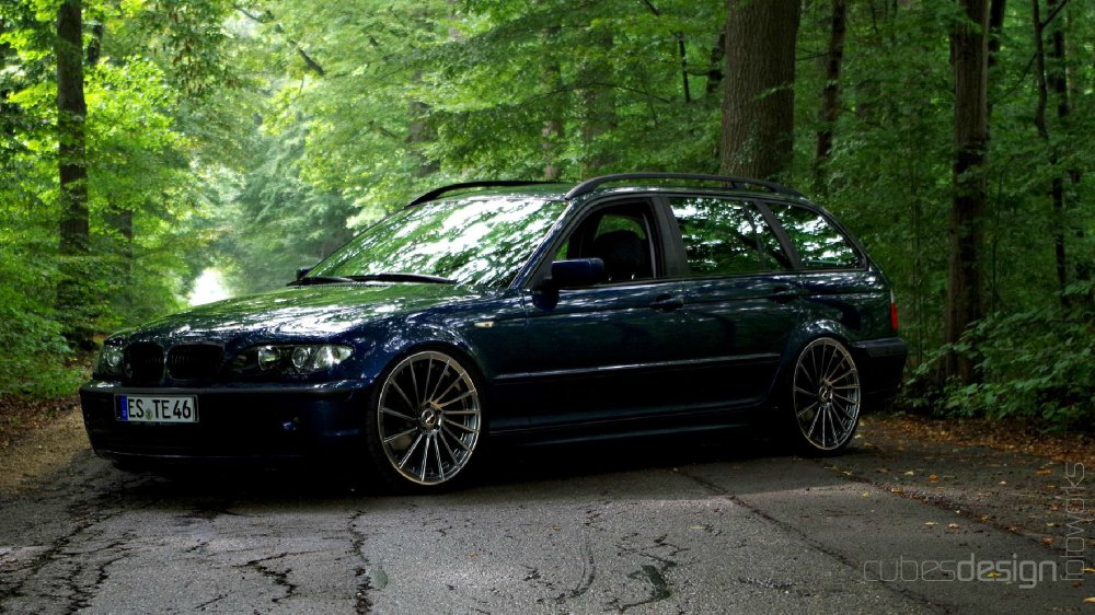 Blauer 320i Bigfoot. - 3er BMW - E46