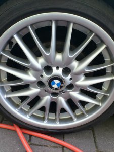BMW V72 Felge in 8x18 ET 47 mit Goodyear  Reifen in 225/40/18 montiert vorn Hier auf einem 3er BMW E46 320i (Coupe) Details zum Fahrzeug / Besitzer