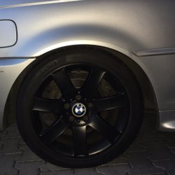 BMW Styling 44 Felge in 8x17 ET 47 mit Nokian Reifen  Reifen in 225/45/17 montiert hinten mit 15 mm Spurplatten Hier auf einem 3er BMW E46 318i (Cabrio) Details zum Fahrzeug / Besitzer