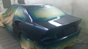 BMW e36 blue coupe - 3er BMW - E36