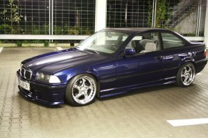 BMW e36 blue coupe - 3er BMW - E36