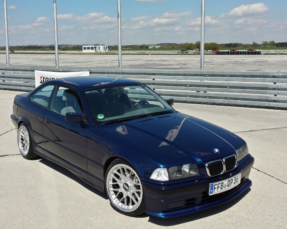 BMW e36 blue coupe - 3er BMW - E36