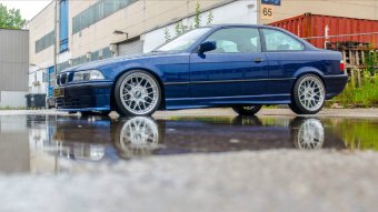 BMW e36 blue coupe - 3er BMW - E36
