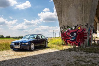 BMW e36 blue coupe - 3er BMW - E36