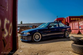 BMW e36 blue coupe - 3er BMW - E36