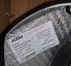 Unsere KTM  /  1290 Super Duke R Akrapovic - Fremdfabrikate