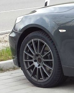 ASA Felgen AS2 dark-gray Felge in 8x18 ET 20 mit Hankook Ventus V12 evo2 K120 XL UHP Reifen in 245/40/18 montiert vorn Hier auf einem 5er BMW E60 530d (Limousine) Details zum Fahrzeug / Besitzer