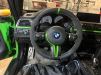 BMW M Performance Lenkrad Bezug Leder / Alcantara