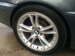 BMW Styling 294 Felge in 8.5x18 ET 40 mit Continental  Reifen in 255/35/18 montiert hinten Hier auf einem 3er BMW E46 320i (Coupe) Details zum Fahrzeug / Besitzer