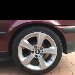 BMW  Felge in 7.5x17 ET 47 mit Nexen N6000 Reifen in 225/45/17 montiert hinten mit 10 mm Spurplatten Hier auf einem 3er BMW E36 320i (Coupe) Details zum Fahrzeug / Besitzer