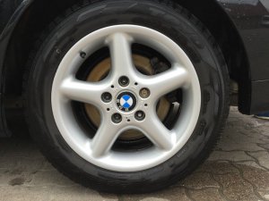 BMW Styling 18 Felge in 7.5x16 ET 47 mit Toyo PROXES CF2 Reifen in 205/55/16 montiert vorn Hier auf einem 3er BMW E46 320d (Touring) Details zum Fahrzeug / Besitzer