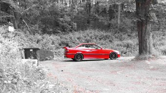 318is E36 Coup Hellrot Class-II-Optik - 3er BMW - E36
