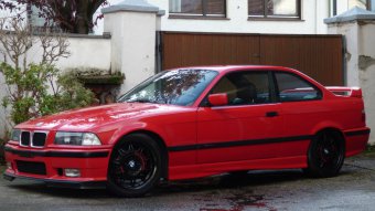 318is E36 Coup Hellrot Class-II-Optik - 3er BMW - E36