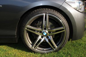 Borbet XRT Graphite Polished Felge in 8.5x19 ET 35 mit Hankook S1 evo2 Reifen in 225/35/19 montiert vorn Hier auf einem 1er BMW F20 120d (5-trer) Details zum Fahrzeug / Besitzer