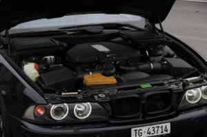 ///M5 E39___Black Devil with White Angel Eyes - 5er BMW - E39