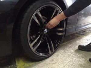 BMW 437M Felge in 9x19 ET 29 mit Michelin Pilot Supersport Reifen in 225/35/19 montiert vorn Hier auf einem 3er BMW E91 320d (Touring) Details zum Fahrzeug / Besitzer