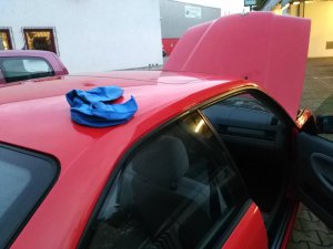 Rotes Sommerauto, 328i Coupe - 3er BMW - E36