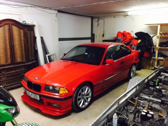 E36 325 Coup hellrot Projektbernahme - 3er BMW - E36