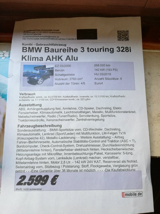 328 Touring - 3er BMW - E46