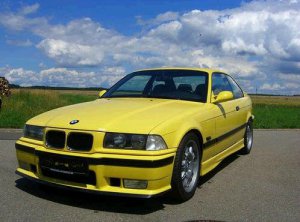 Dakargelber Youngtimer - 3er BMW - E36
