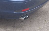 FOX 2-Rohr Endschalldmpfer 2x76mm rund eingerollt gerade mit Absorber