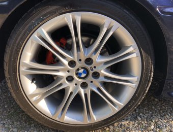 BMW M135 Felge in 8.5x18 ET 50 mit Bridgestone Potenza Reifen in 255/35/18 montiert hinten Hier auf einem 3er BMW E46 325i (Cabrio) Details zum Fahrzeug / Besitzer