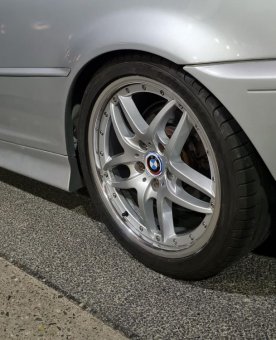 BMW Styling 71 Felge in 8.5x18 ET 50 mit Goodyear Eagle F1 Asymetric 2 Reifen in 255/35/18 montiert hinten Hier auf einem 3er BMW E46 323i (Coupe) Details zum Fahrzeug / Besitzer