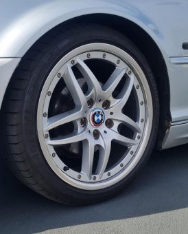 BMW Styling 71 Felge in 8x18 ET 47 mit Goodyear Eagle F1 Asymetric 2 Reifen in 225/40/18 montiert vorn Hier auf einem 3er BMW E46 323i (Coupe) Details zum Fahrzeug / Besitzer