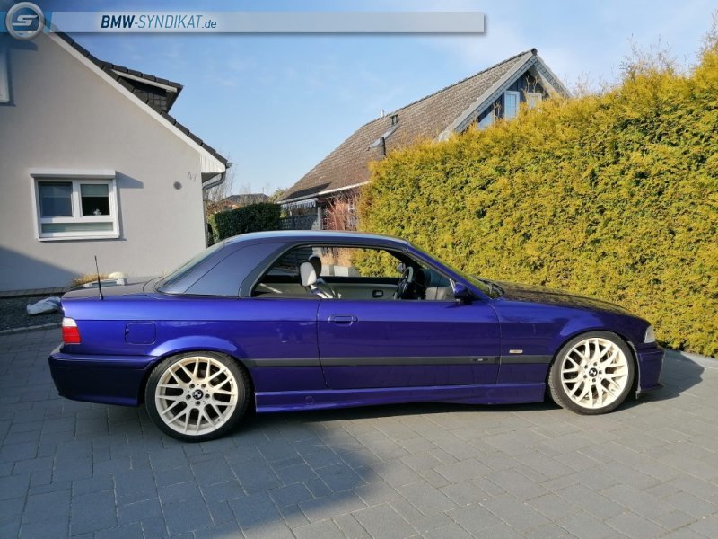 BMW E36 328i Cabrio individual velvet-blue-metalli - 3er BMW - E36