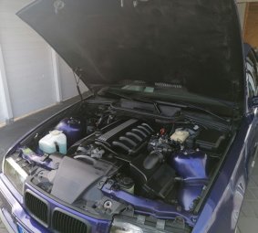 BMW E36 328i Cabrio individual velvet-blue-metalli - 3er BMW - E36