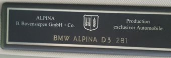Alpina D3 #281 - 3er BMW - E90 / E91 / E92 / E93