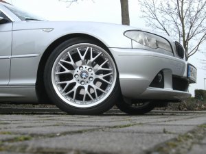 BBS BMW Styling 78 - Kreuzspeiche Verbundrad II Felge in 8x18 ET 47 mit Michelin Pilot Sport Reifen in 225/40/18 montiert vorn mit 10 mm Spurplatten Hier auf einem 3er BMW E46 320i (Coupe) Details zum Fahrzeug / Besitzer