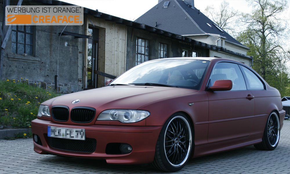 Nico's E46 Coup - erstrahlt jetzt in rot matt - 3er BMW - E46