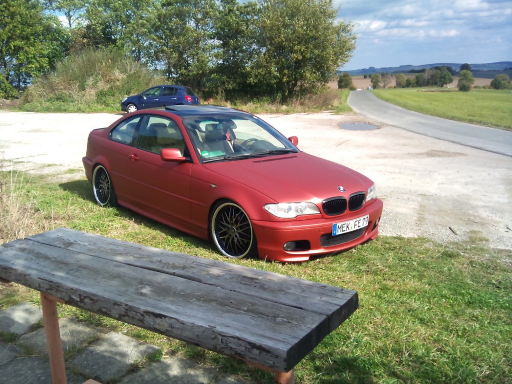 Nico's E46 Coup - erstrahlt jetzt in rot matt - 3er BMW - E46