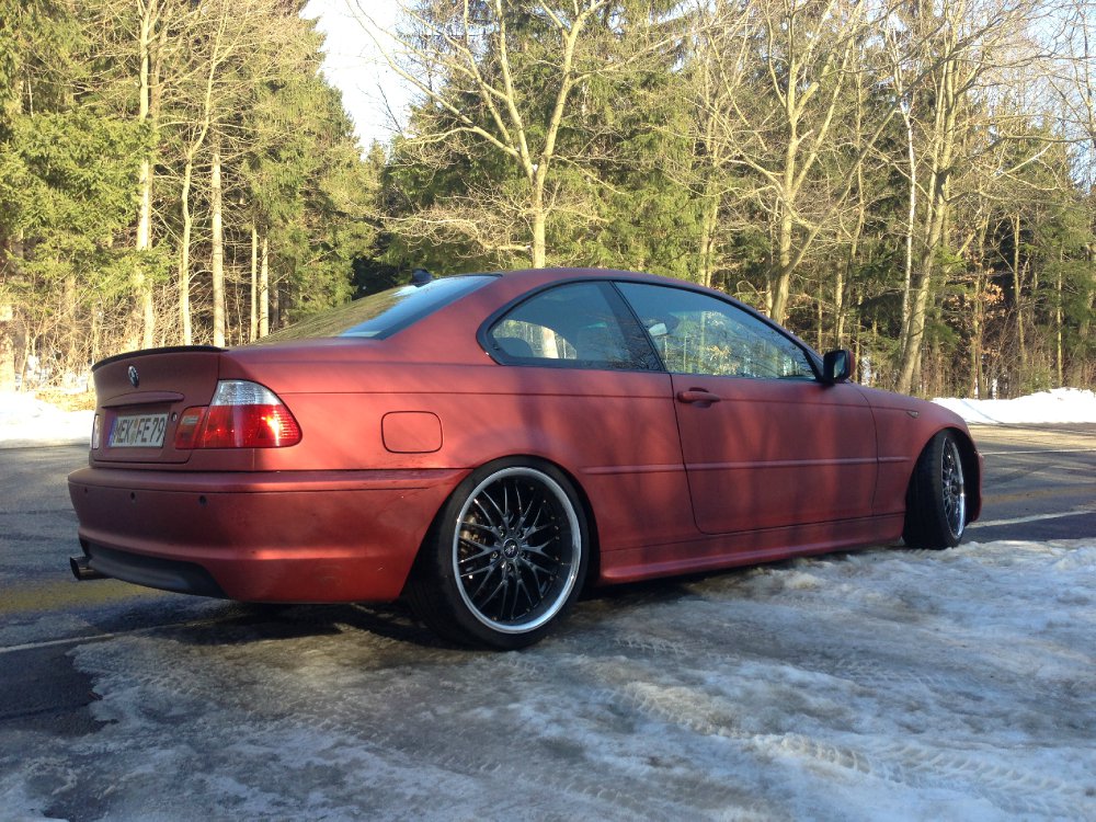 Nico's E46 Coup - erstrahlt jetzt in rot matt - 3er BMW - E46