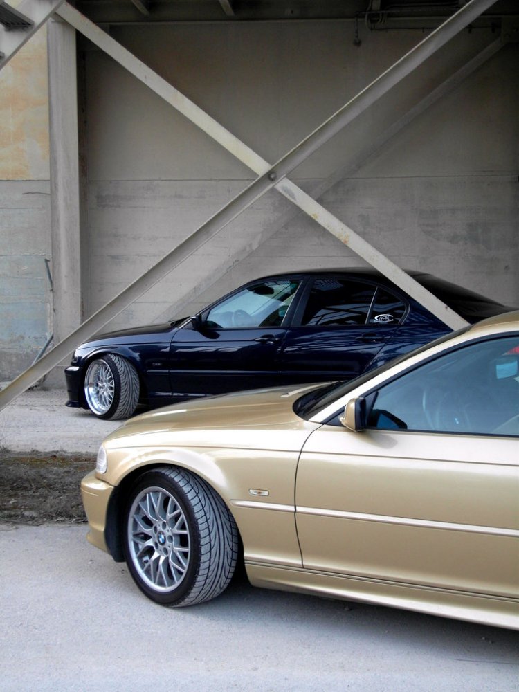 Oldschool: tief, TIEFBETT, *Diamond-Felgen11x18* - 3er BMW - E46