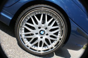 royal wheels GT 20 Felge in 8.5x19 ET 35 mit Nankang NS-II Reifen in 215/35/19 montiert vorn mit 5 mm Spurplatten Hier auf einem 3er BMW E46 318i (Touring) Details zum Fahrzeug / Besitzer