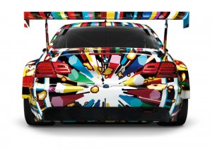 BMW-News-Blog: Jeff_Koons_BMW_M3_GT2__Der_bunte_Dicke_als_1_18_Art_Car