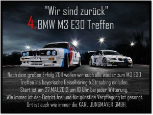 BMW E30 M3 Treffen in Geiselhring/ Straubing -  - 411219_bmw-syndikat_bild