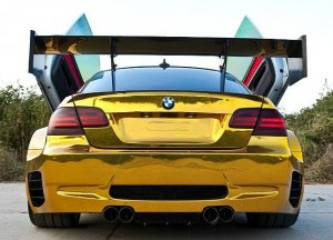BMW-News-Blog: BMW M3 E92: Eyecatcher in Chrom-Gold aus China