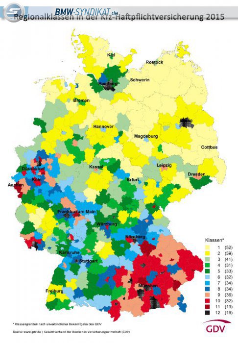 Kfz Versicherung 15 Anderungen In Der Regionalstatistik Und Dem Typklassen Verzeichnis Magazin News Blog Zum Thema Bmw Und Tuning