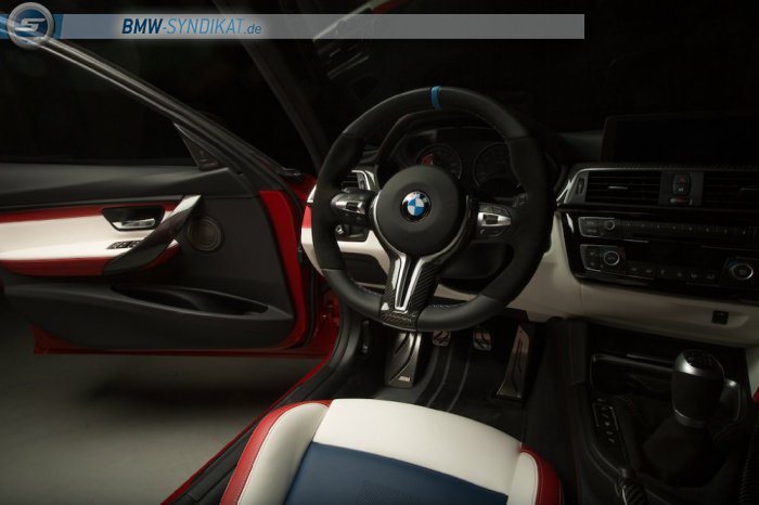 Autositz-Zwischen-Einlage „Carbon“ BMW M-Performance M-Logo in