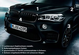 BMW-News-Blog: BMW X5 M und BMW X6 M (F85/F86): Edition Black Fire