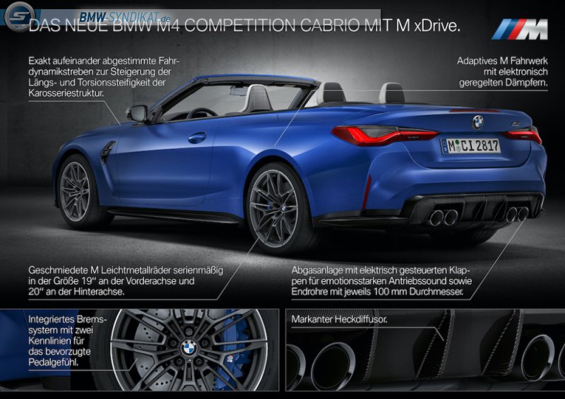 Foto: BMW M8 Competition Cabrio, Tasten im Lenkrad, Schaltwippe und M-Taste  (vergrößert)