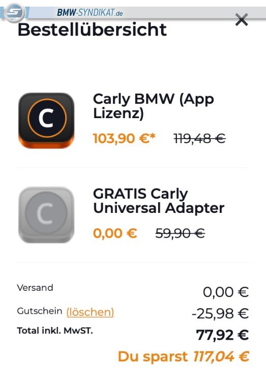 Black Friday: 25% Rabatt und Gratis Carly Adapter bis 27.11.23 [ Magazin /  News-Blog zum Thema BMW und Tuning ]